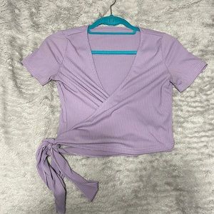 Wrap around waist top